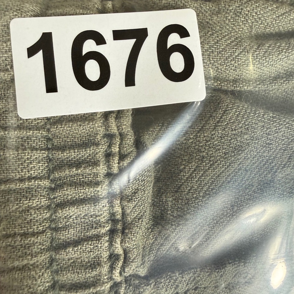Free People Feel Good Linen Cargo Joggers XS Green Utility Gorpcore Boho Pants - Picture 9 of 11